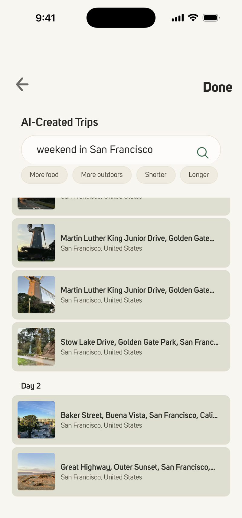 AI trip planner