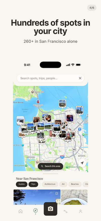 Map view of SF