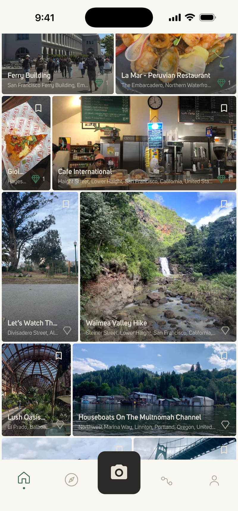 Photerra home mosaic feed